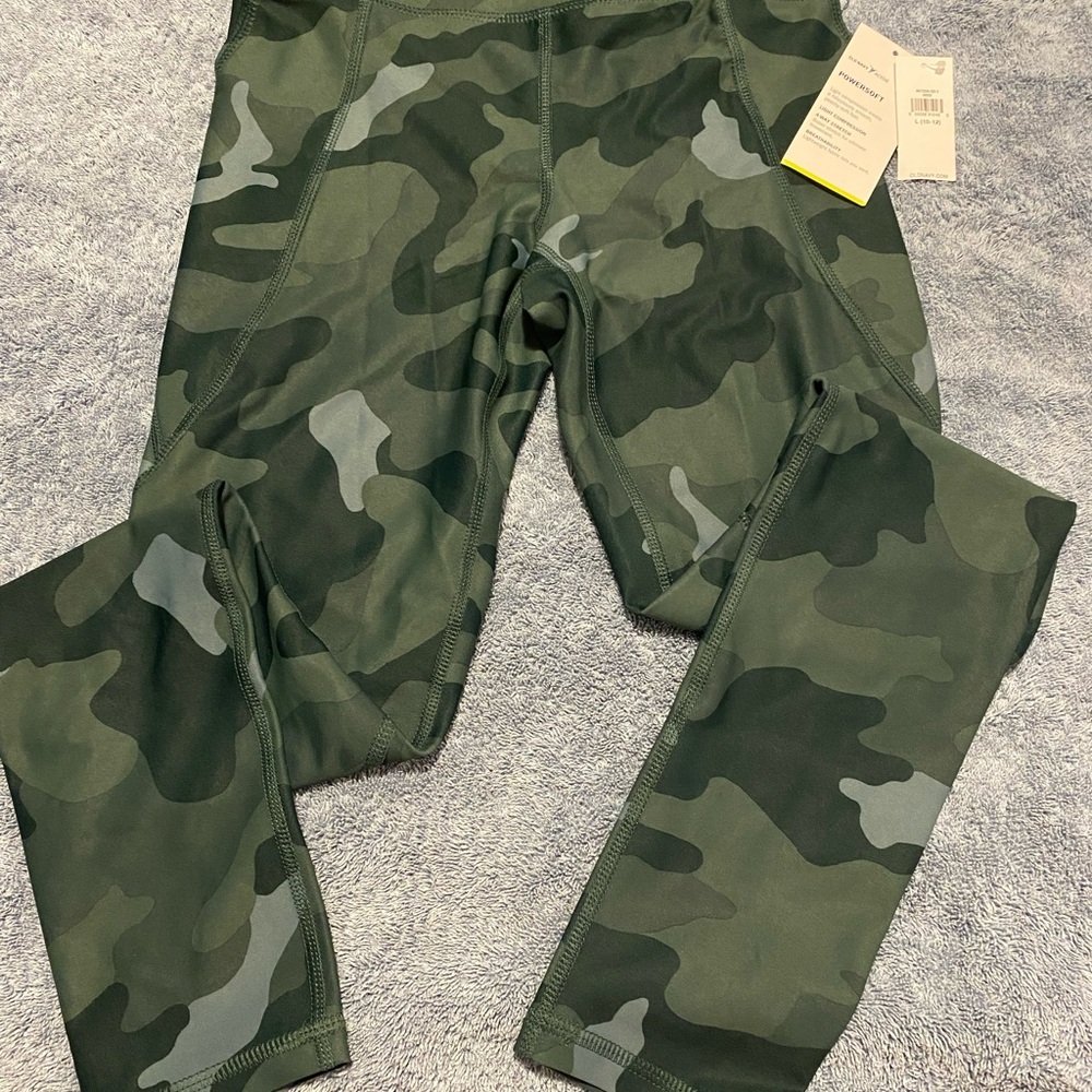 Old Navy Green Camouflage Kids Leggings